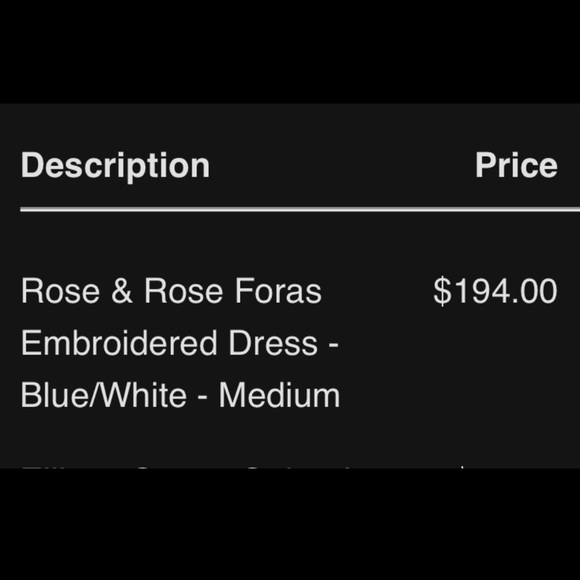 *NWOT* Rose & Rose Foras Embroidered Dress Blue/White - Size M - Picture 16 of 16